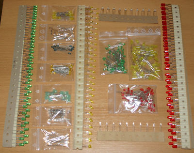 400 Led Leuchtdioden Sortiment,alle Farben,viele Typen