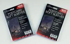 Ultra Pro Standard Postcard Sleeves Protective 3 11/16 X 5 3/4 Inches 100-Packs
