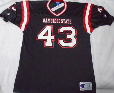 Vintage Champion San Diego State Aztecs SDSU #43 Football Jersey Size 48 Adult