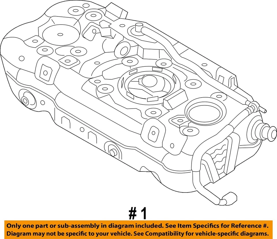 Tanque de combustible 1.6L Hybrid Touring OEM 2017 2018 2019 2020 2021 2022 Kia Niro Foto 4 de 4