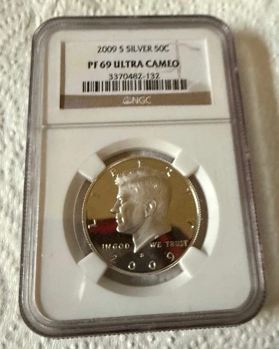 2009-S SILVER Kennedy Half Dollar NGC PF 69 ULTRA CAMEO NGC