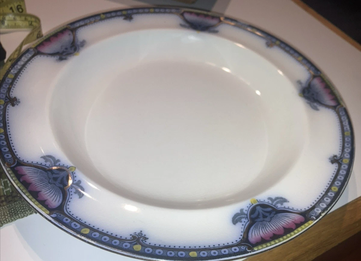 Burgess Leigh Flow Blue In Burleigh (Burgess & Leigh) China for