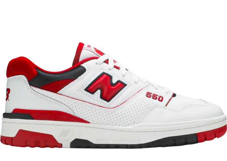 New Balance 550 Bianco Rosso (BB550SE1) 8M 9 5W