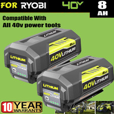 PACK For Ryobi 40 Volt 8.0Ah Battery High Capacity Lithium lot OP4050 OP40602 US