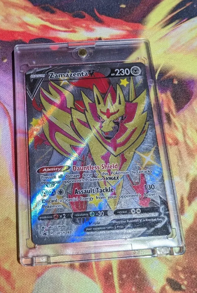 ZAMAZENTA V SWSH293 (Shiny) Black Star Promos Pokémon Card $4.00 - PicClick  AU