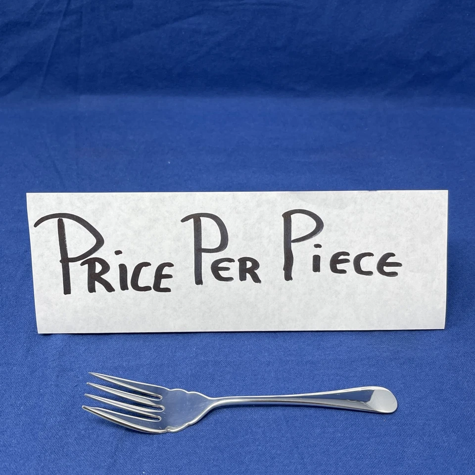 BIRKS STERLING ANTIGUO INGLÉS ENSALADA/TENEDOR DE POSTRE SIN MONO Foto 2 de 4