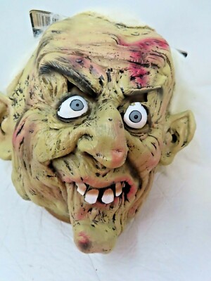 VTG Halloween PMG 2006 Ghostly Geezers Creepy Old Man Halloween Mask Hair New 