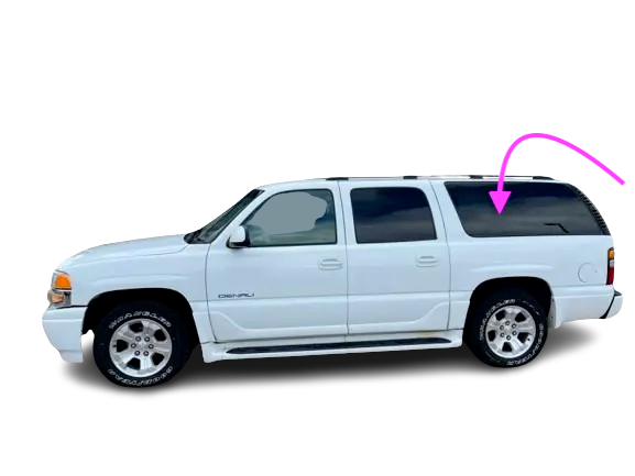 Driver Left Side Quarter Window Quarter Glass Compatible With Nissan Rogue 2008 2013 Rogue Select 2014 2015 Models