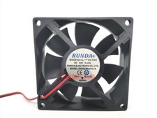 RUNDA RS8025B24VH-A 8025 DC24V 0.20A 8CM 2-Wire Ball Cooling Fan