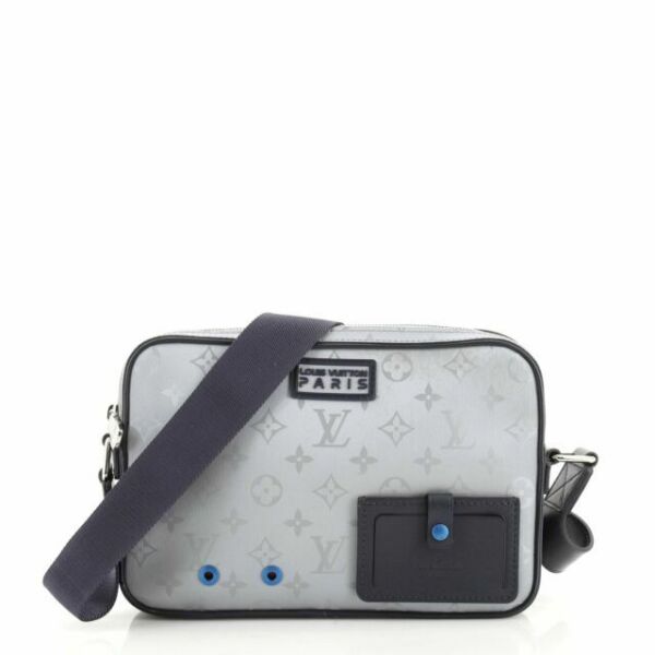 LOUIS VUITTON Monogram Alpha Messenger Satellite Silver 1232085