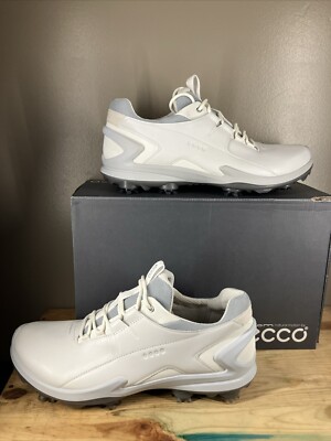 Ecco Biom Tour Leather Spikes White Waterproof Golf Shoe 131904