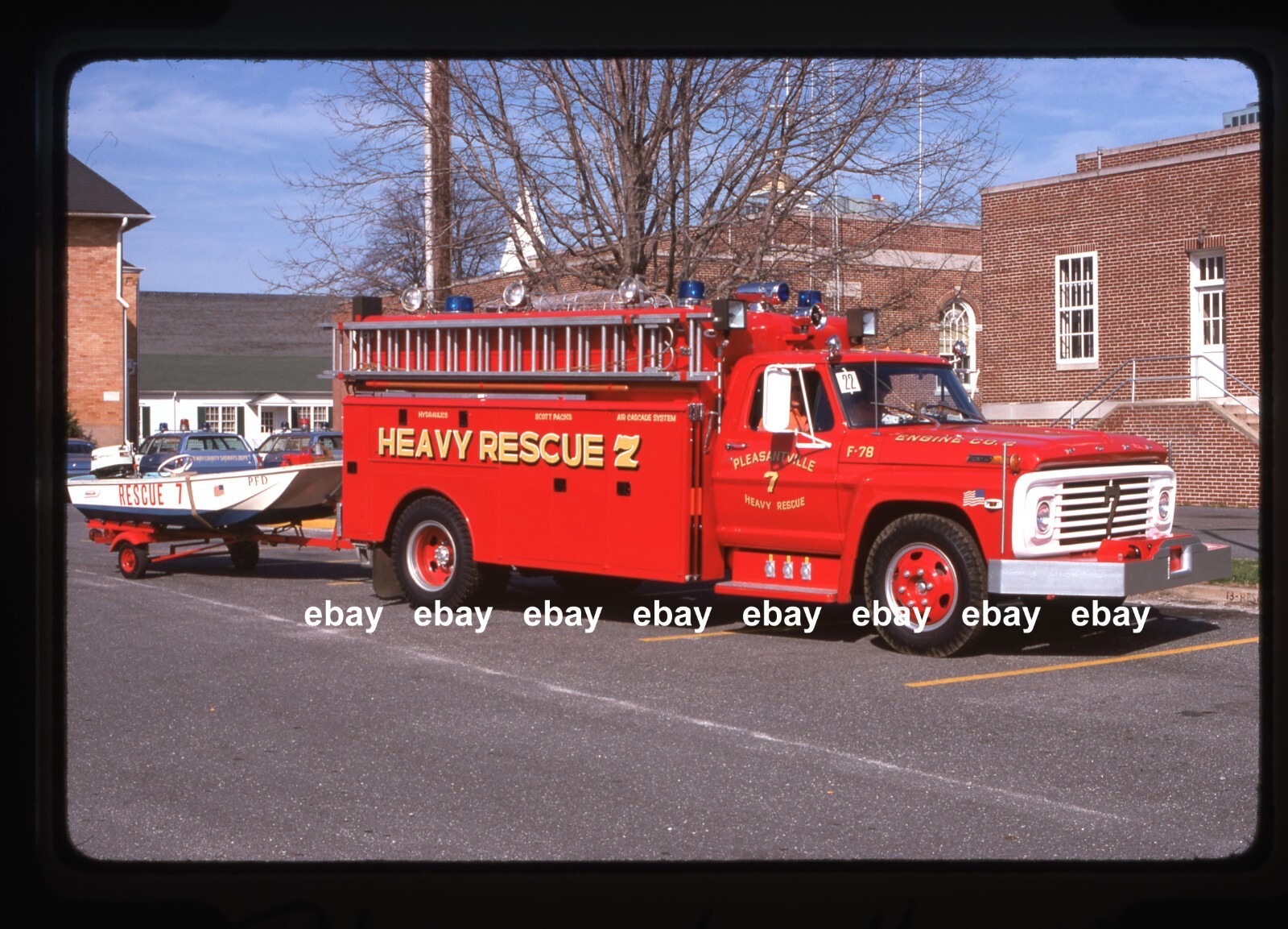 Pleasantville NJ 1971 Ford Rescue Fire Apparatus Slide International