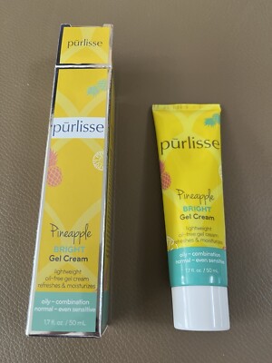 Purlisse Pineapple Bright Gel Cream Moisturizer Full Size 1.7 oz. 50 mL BNIB