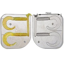 Aluminium Mold for Ribbon Twister Lures  75mm /Silicone Soft Lure Fishing Mould