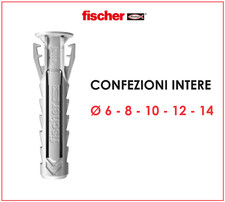TASSELLI FISCHER SX PLUS 6 - 8 - 10 - 12 - 14 MM ANCHE C. VITI CONFEZIONE INTERA