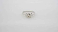 14K White Gold Diamond Engagement Ring 25723
