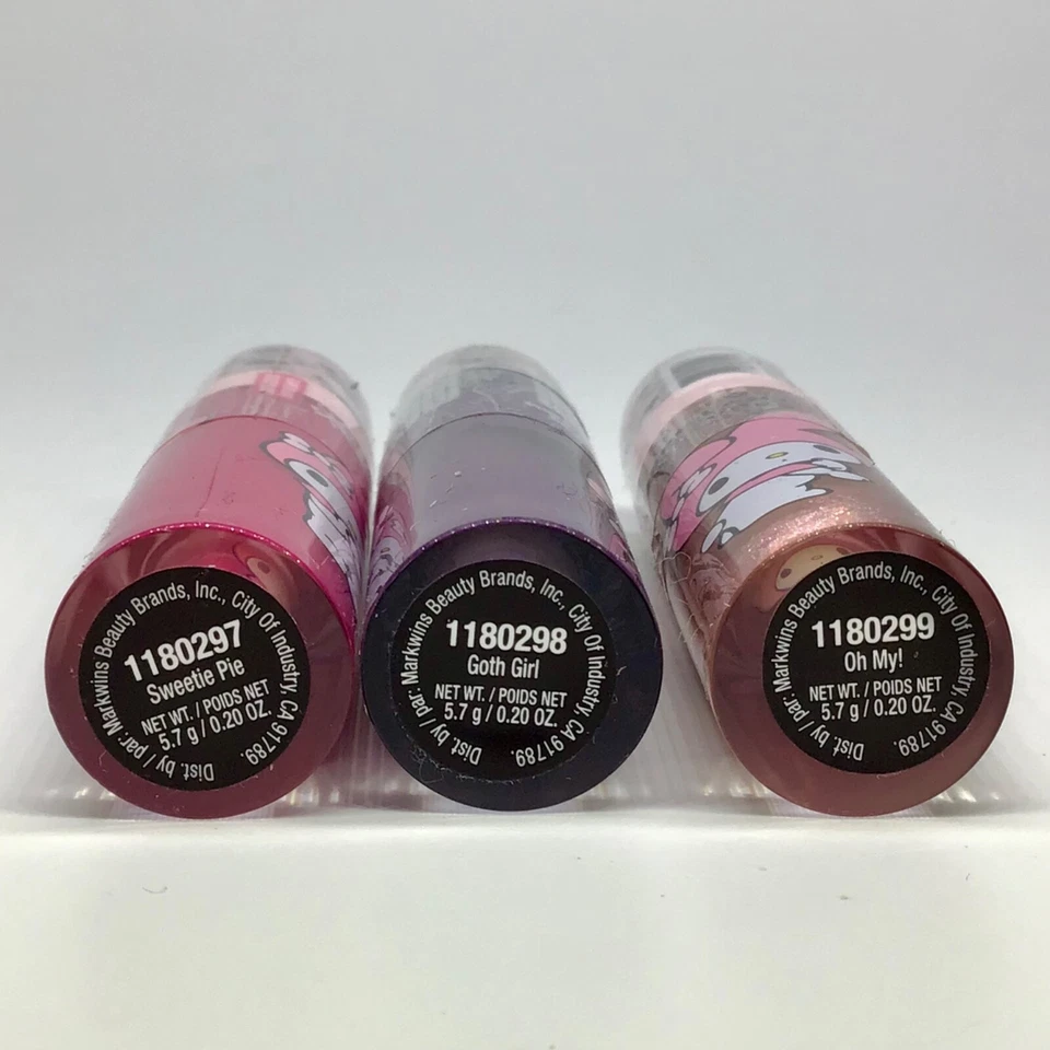 X3 NIP WET N WILD KUROMI/MY MELODY LIQUID LIP - GOTH GIRL, SWEETIE PIE, OH MY! - Image 3 of 3