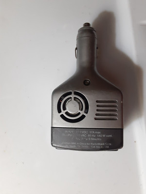 RadioShack 140W Inverter Car Adapter Output 115VAC 60Hz 140W