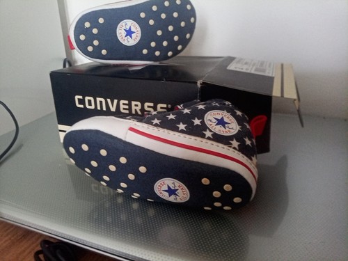 Scarpe Converse All Star Bambino Neonato N.18 lunghezza11cm Navi/mult - Foto 5 di 7