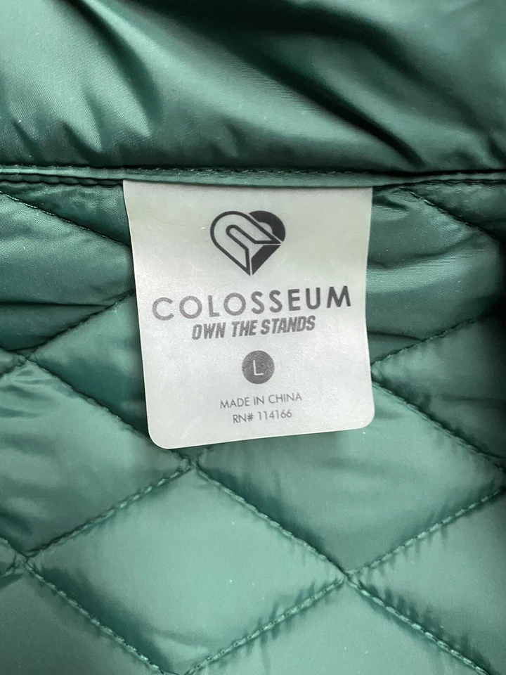 ¡Nuevo! 🚨Colosseum - Chaleco térmico para mujer Michigan State Spartans cremallera talla L grande Foto 3 de 4