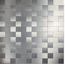 10piece Self Adhesive Stainless Steel Aluminum Mosaic Peel And Stick Backsplash