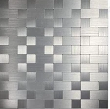 10piece Self Adhesive Stainless Steel Aluminum Mosaic Peel And Stick Backsplash 