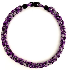 Boys Baseball Girls Softball Tornado Rope Necklace Purple Camo 18" 20" New USA