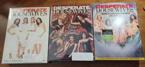 DESPERATE HOUSEWIVES SEASONS 1-3 DVD LOT, BRAND NEW & SEALED, TERI HATCHER