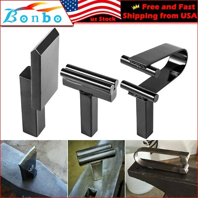 1 Inch Blacksmith Anvil Hardy Tool Set, Hot Cut/Creasing/Stake/Spring Fuller