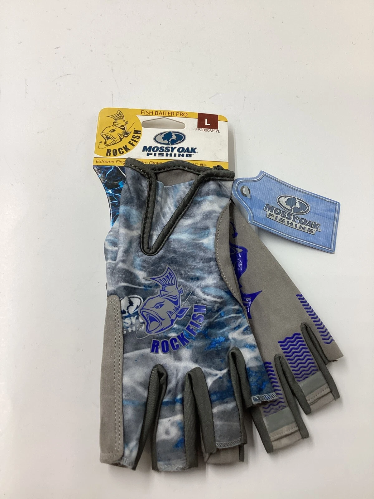 Rock Fish FP2000MSYL Mossy Oak Camo Fishing Gloves, Fingerless Size Large
Opens in a new window or t