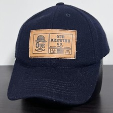 Our Brewing Co Company Hat Cap Black Snapback Adjustable Wool Made in USA