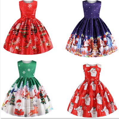 Produktbild von Weihnachtskleid Mädchen AGQT Baby Mädchen Festliches Kleid Mädchen Geburtstag Partykleid Prinzessin Kleid Mädchen