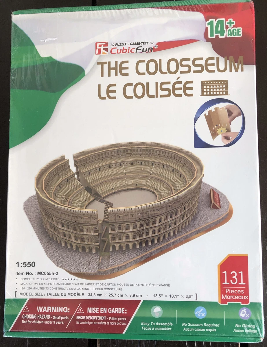 CubicFun The Colosseum 3D Paper Foam Puzzle 131 Pieces NEW SEALED