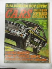 BACK ISSUE HI-PERFORMANCE CARS MAGAZINE JANUARY 1969, Z-28, OCIR FUNNYCARS, AMC