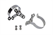 3-1/4 Muffler Body Clamp Set Chrome for Harle...