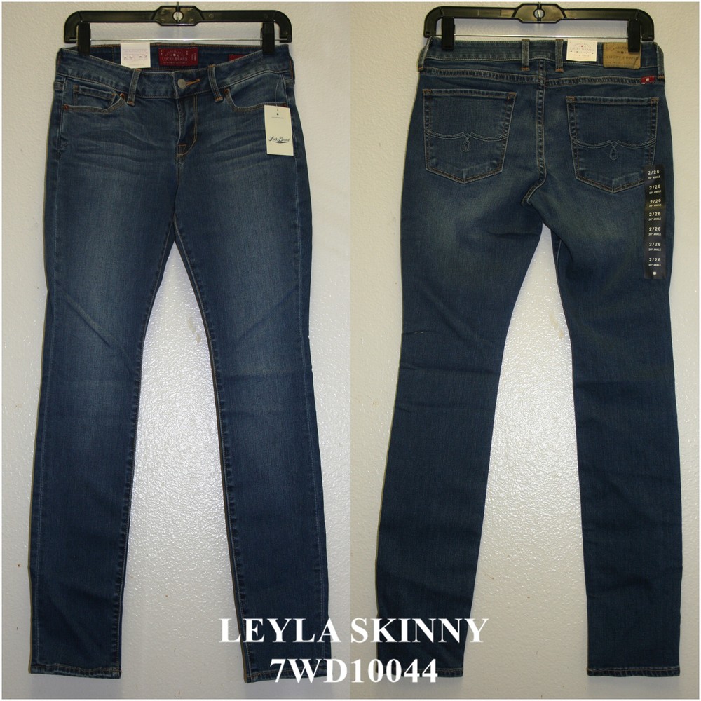 Lucky Brand,Women's Denim Jeans,LEYLA SKINNY.MidRise,CURVY Fit,Contoured Waist