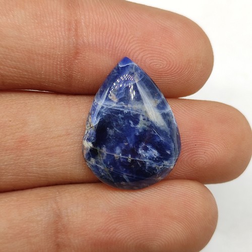 Collier Créateur 'Marc Labat' - Cabochons En Verre Bleu Soufflé Main - Ras Du Cou - Occasion