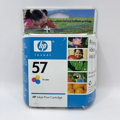 HP Inkjet Print Cartridge 57 Printer Ink Tri Color C6657AN New in Box ...