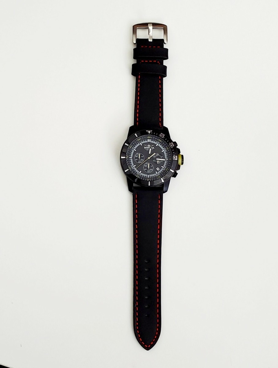 Invicta Men\'s 11748 Pro Diver Quartz Chronograph Black Dial Watch Black Silicone Invicta Pro Diver Chronograph Black Dial Black Rubber Men main image 2