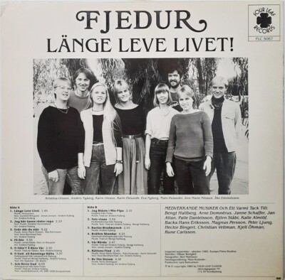 LP Vinyl Record - Fjedur - Lange Leve Livet - Four Leaf FLC 5067