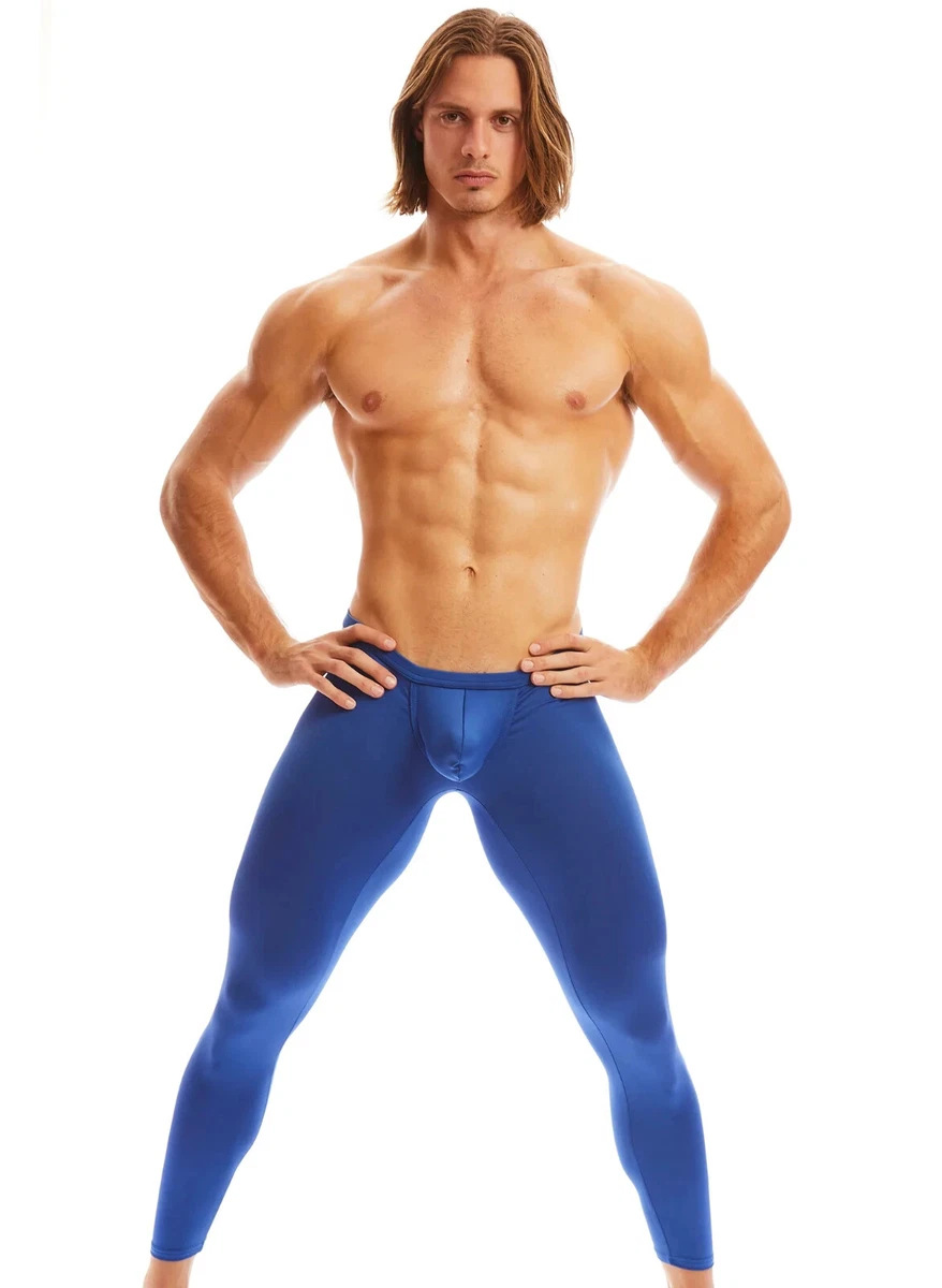 N2N Bodywear Men Royal blue Yoga pouch tights runners size M L