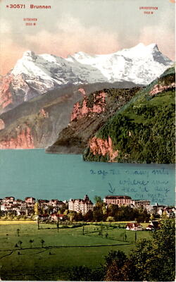 Brunnen, GITSCHEN, URIROTSTOCK, ZÜRICH Postcard