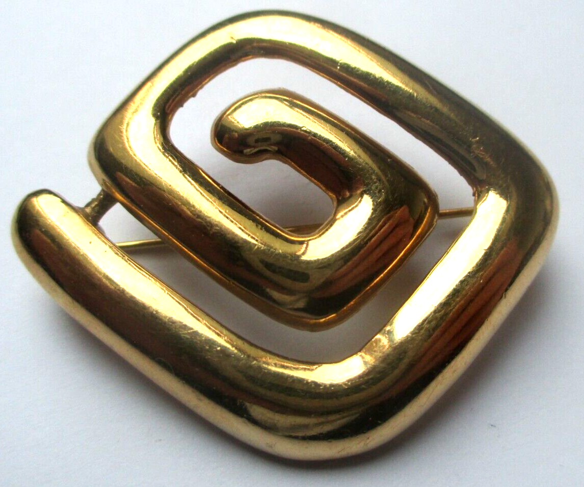 Broche Vintage Lettre D En Laiton - Dimensions 4x3.6 Cm (Occasion)