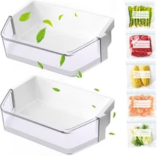 New 2 PACK WPW10493524 Refrigerator Door Bin Compatible with Whirlpool W10493524