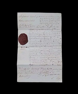 George III British East India Company Supreme Court Document Fort William Bengal