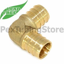 10 1" PEX Elbow - Brass Crimp Fittings, LEAD-FREE