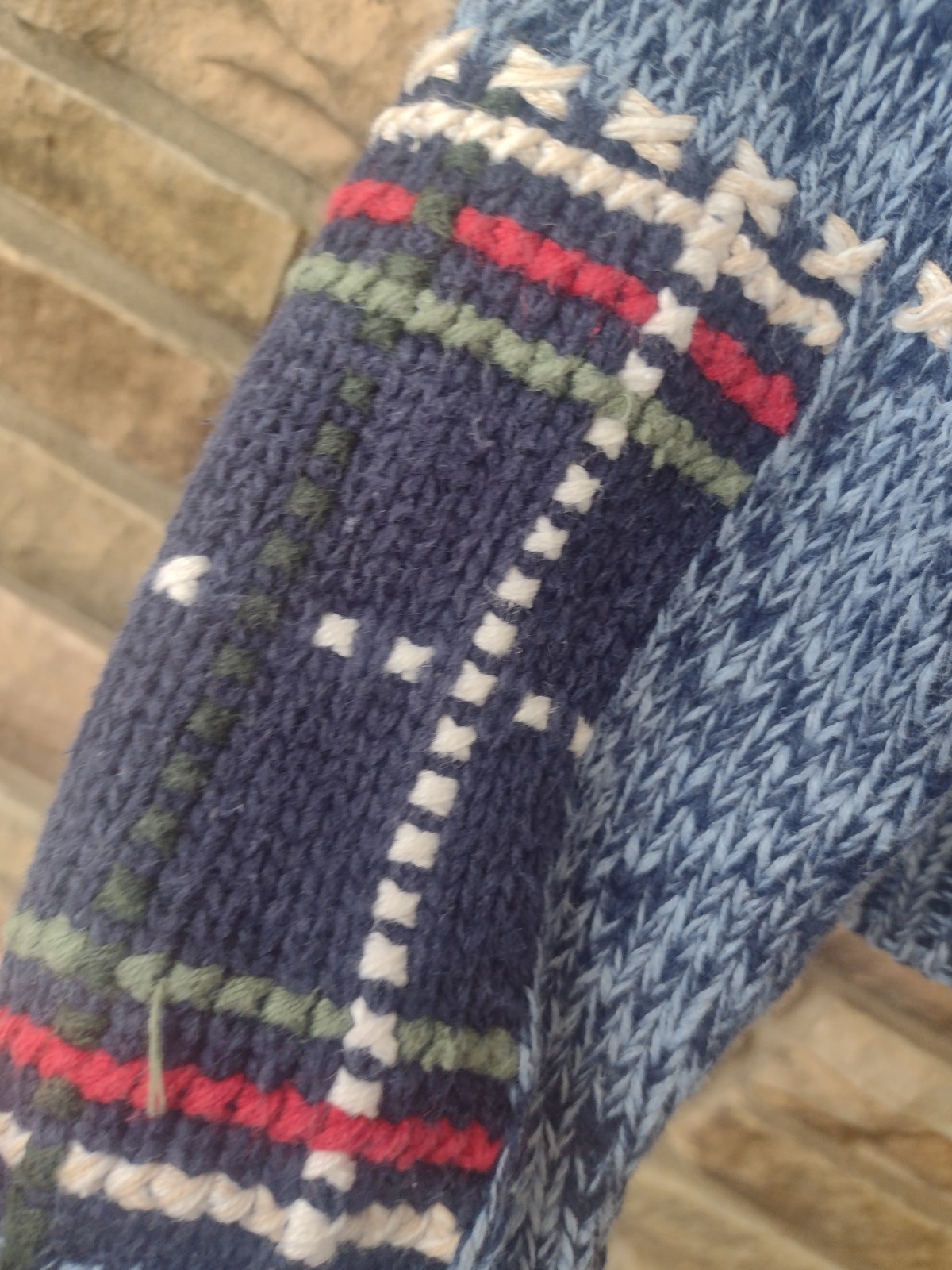 Nutcracker Ramie Cotton Blue Patchwork Cardinal H… - image 16