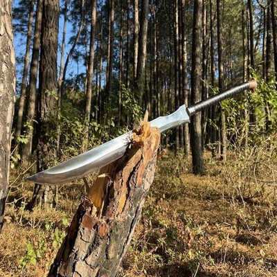 36'' Survival Viking Sword | Handmade Carbon Steel Blade | Hunting Camping Sword