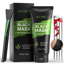 Blackhead Remover Mask, Black Charcoal Peel Off Face Mask, Deep Cleansing Mas...