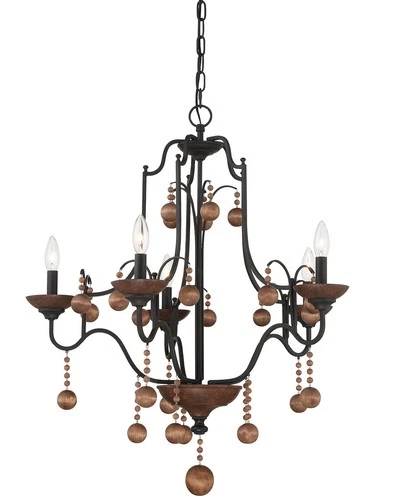 Minka Lavery 2665 Colonial Charm 5 Light 28"W Taper Candle Style - Old World - Picture 1 of 4